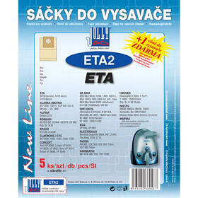 Vrecká pre vysávače Jolly ETA 2 (5 ks) 

