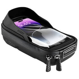 Držiak na mobil FIXED Bikee Bag, odnímateľné puzdro na bicykel čierny

