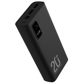 Powerbank WG 20000 mAh + PD USB-C 20W + QC 3.0 22,5W čierny

