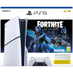 Herná konzola Sony PlayStation 5 (typ modelu - slim) Fortnite Bundle biela farba
