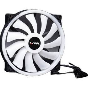 Ventilátor 1stCOOL AURA EVO Ring ARGB PWM priehľadný

