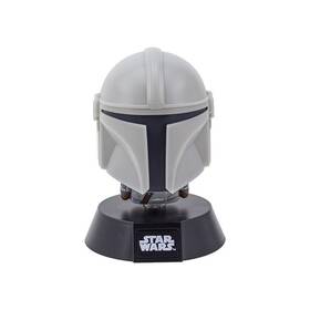Dekoratívne LED Paladone Icon Light Mandalorian sivé

