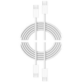 Kábel Cubenest USB-C/USB-C, 60W, 1m, 2 ks biely

