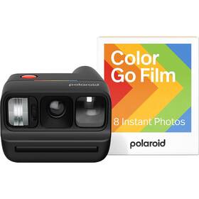 Instantný fotoaparát Polaroid Go Gen 3 + Color Film Bundle (8 ks) čierny

