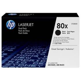 Toner HP 80X, 2x 6 900 strán čierny


