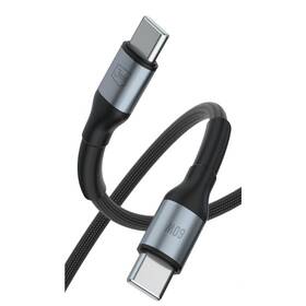 Kábel 3mk Hyper N-SERIES USB-C/USB-C, 60W, 2m čierny

