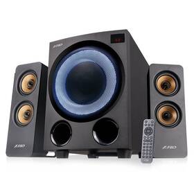 Reproduktory Fenda F&D F770X, 2.1, 76W, RGB, BT5.0, FM rádio, USB, optický vstup, diaľkové ovládanie 

