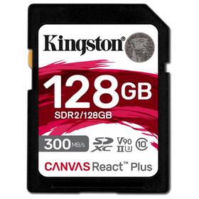 Pamäťová karta Kingston Canvas React Plus 128GB SDXC UHS-II (300R/260W) 


