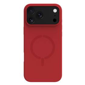 Kryt na mobil Celly FEELING MAG kompatibilný s MagSafe na Apple iphone 17 Pro červený

