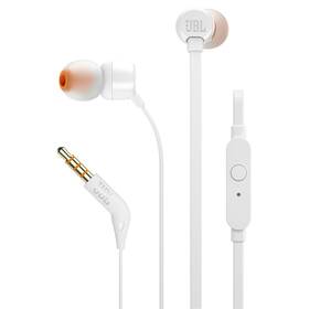 Slúchadlá JBL T110 biela farba
