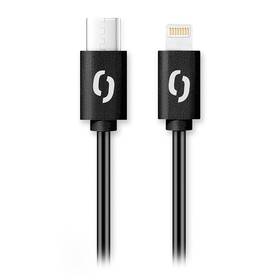 Kábel Aligator Power USB-C/Lightning, 3A, 1m čierny

