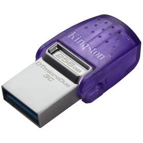 USB flashdisk Kingston DataTraveler microDuo 3C 256GB fialová farba
