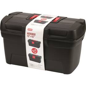 Sada kufrov na náradie Keter C-195477 HEROBOX PREMIUM 13+16 čierna/červená

