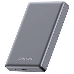 Powerbank Canyon OnPower 510 Slim MagSafe PD20W 10000 mAh sivý

