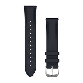  Remienok Garmin Quick Release Bands (20 mm), Navy Italian Leather, strieborná pracka