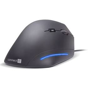 Myš Connect IT Vertical Ergonomic čierna

