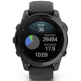 Inteligentné hodinky Garmin fenix E 47 mm - Slate Gray / Black Silicone Band 
