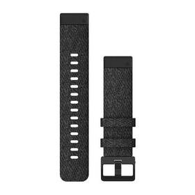 Remienok Garmin QuickFit 20mm, nylonový, čierny, čierna pracka 
