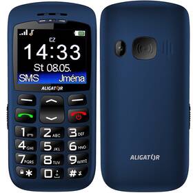 Mobilný telefón Aligator A670 Senior modrý

