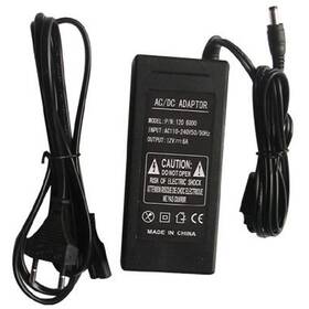 Sieťový adaptér Solight 230V - 12V, 5000mA, 60W čierna farba
