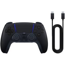 Bezdrôtový ovládač Sony DualSense pre PS5 + kábel USB pre PC čierny

