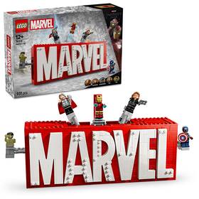 Stavebnica LEGO® Marvel 76313 Logo MARVEL a minifigúrky 

