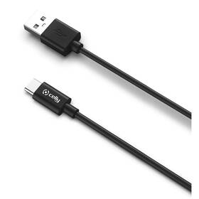 Kábel Celly USB-C/USB-A, 15 W, 1 m čierny

