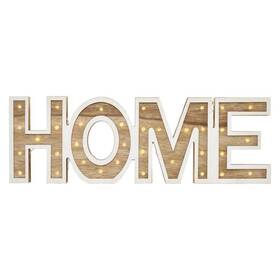 LED dekorácie EMOS nápis HOME drevený, 45cm, 2x AA, vnútorná, teplá biela 

