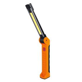 Lampáš Solight WM20, Pracovná nabíjacia LED lampa, 500lm + 70lm, COB, Li-Ion, USB čierna/oranžová

