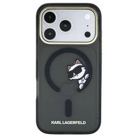 Kryt na mobil Karl Lagerfeld IML Choupette Peekaboo Magsafe na Apple iPhone 18 Pro Max čierny

