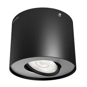 Bodové svietidlo Philips Phase Single, LED čierne

