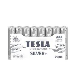Batéria alkalická Tesla AAA, LR03, SILVER+ (24 ks) 

