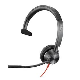 Headset HP Poly Blackwire 3315 USB-C/A + 3,5 mm jack čierny

