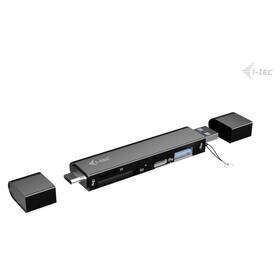 USB Hub i-tec USB-C/USB-A Dongle SD/TF, 2x USB čierny


