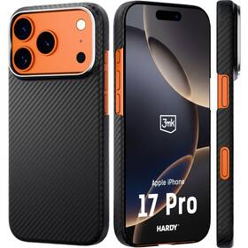Kryt na mobil 3mk HARDY Aramid MagCase na Apple iPhone 17 Pro čierny

