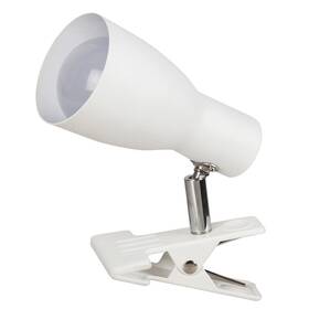 Stolná lampa Rabalux Ebony 6026, s klipem biela

