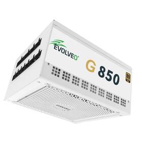 Zdroj Evolveo G850 White 850W 80+ Gold, ATX 3.1 biely

