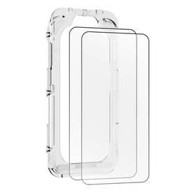 Tvrdené sklo Mobile Origin EasyGlass na iPhone 15 Pro, s aplikátorom (2 ks) priehľadné

