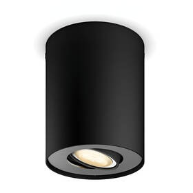 Bodové svietidlo Philips Pillar White Ambiance Spot, bez ovládača čierne

