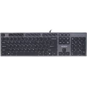 Klávesnica A4Tech KV-300H, USB, CZ sivá

