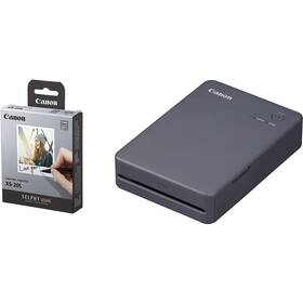 Fototlačiareň Canon SELPHY QX20 KIT + XS-20L (20 ks papierov) sivá

