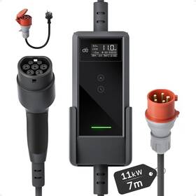 Nabíjacia stanica dé 11kW Portable Charger with 7m cable čierna

