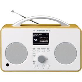 Internetový rádioprijímač s DAB+ Lenco PIR-645 biely/drevený

