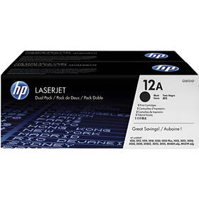 Toner HP 12A, 2x 2 000 strán čierny

