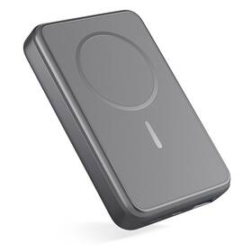 Powerbank Epico Mag+ Aluminium 10 000mAh + kabel USB-C/USB-C sivý


