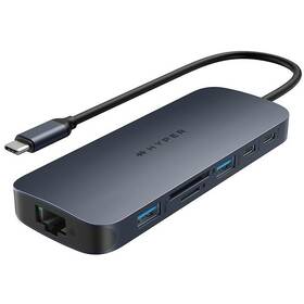 USB Hub HyperDrive EcoSmart Gen.2 Dual HDMI USB-C 11-in-1 140W PD3.1 Pass-thru 

