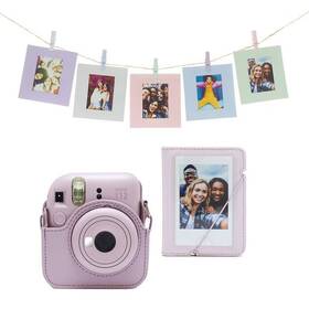 Instantný fotoaparát Fujifilm Instax mini 12 ACC kit fialová farba
