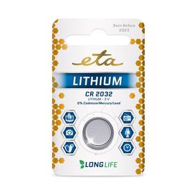 Batéria lítiová ETA CR2032, blister 1ks 

