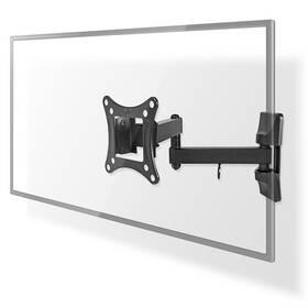 Držiak na TV Nedis Full Motion, pre uhlopriečky 13" až 27", nosnosť 15 kg čierny

