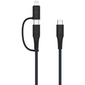 Kábel FIXED USB-C/USB-C a Lightning, PD, 60W, MFi, 1,2m sivý

